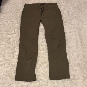 Prana Size 8 Olive Straight Leg Pants
